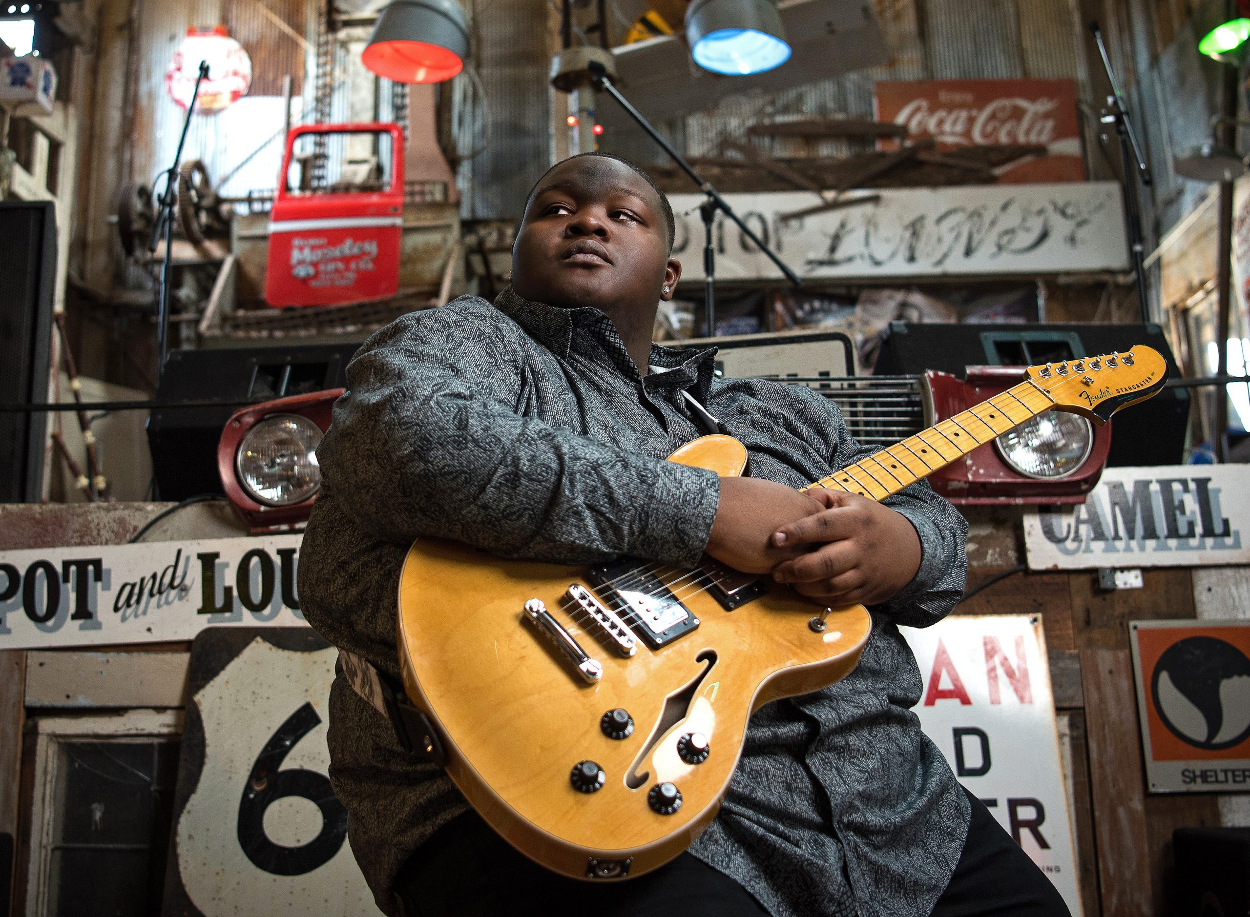 Christone "KINGFISH" Ingram — Blues artist Christone "Kingfish" Ingram, photographed by Rory Doyle.