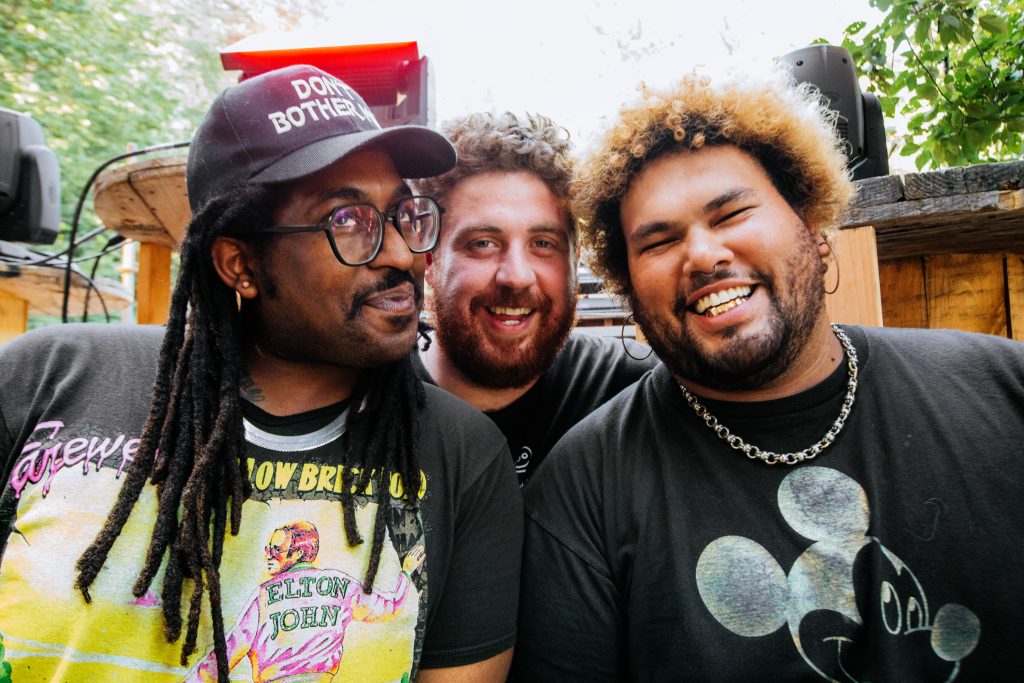 Soul Glo — Members of Soul Glo, Pierce Jordan, TJ Stevenson, and GG Guerra (from left to right).